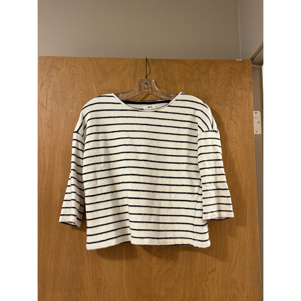 MKT‎ Studio La Mariniere Striped Textured Knit Top Women's M French Breton